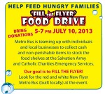 Metro Bus Hosting Food Drive At Summertime By George