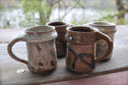 Ash glazed expresso cups.