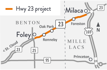 Highway 23 From Foley to Milaca Closing Monday - Vimarsana News