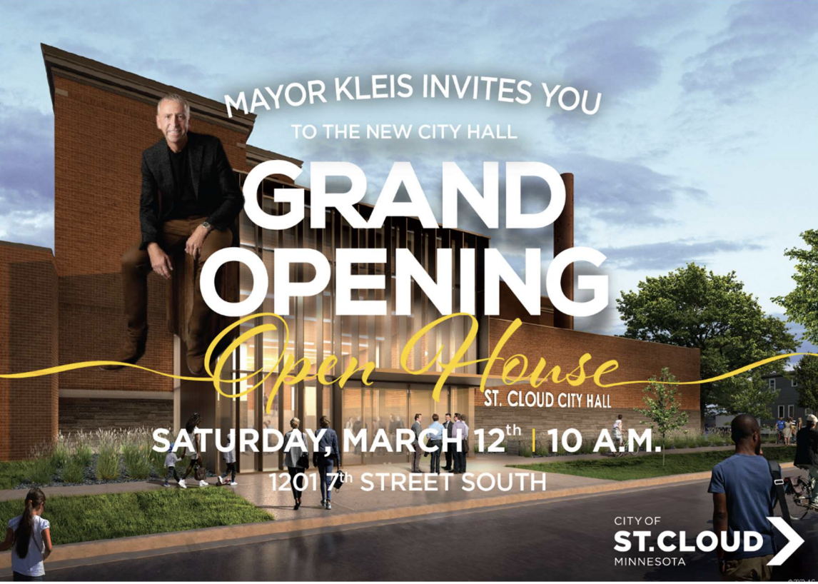 Mayor Dave Kleis Welcomes You To The Grand Opening of St. Cloud's New City Hall - Vimarsana News