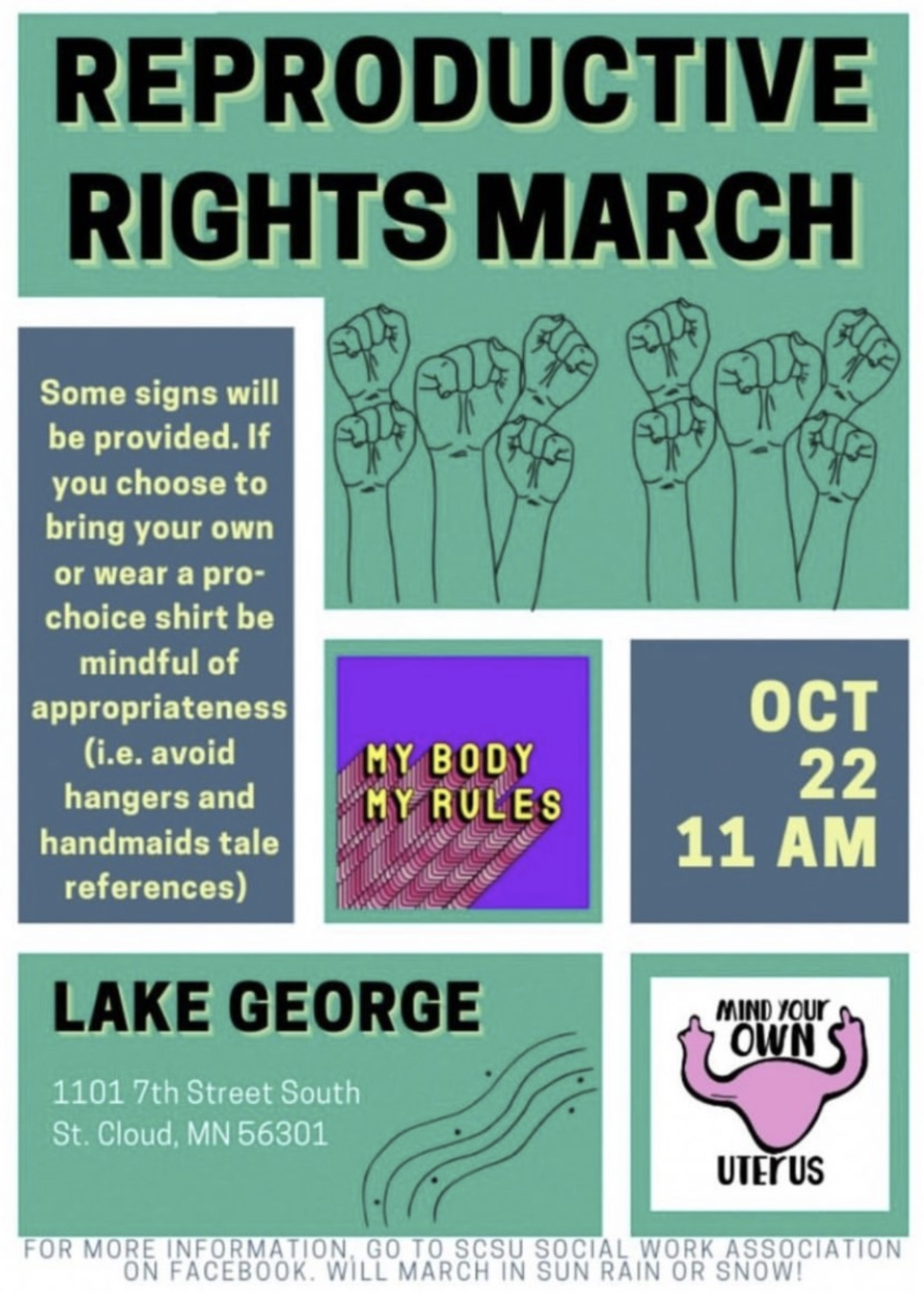 SCSU Social Work Association to Host Reproductive Rights March this Saturday - Vimarsana News