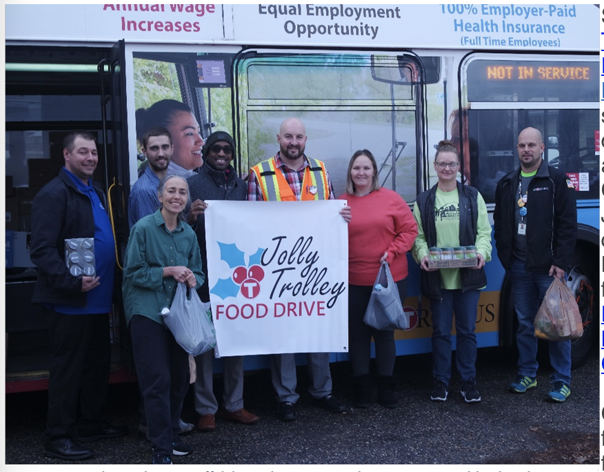 Metro Bus Announcing 12th Annual Jolly Trolley Food Drive - Vimarsana News