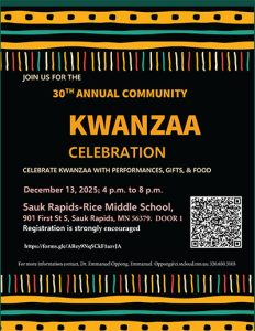 A poster for the Kwanzaa celebration