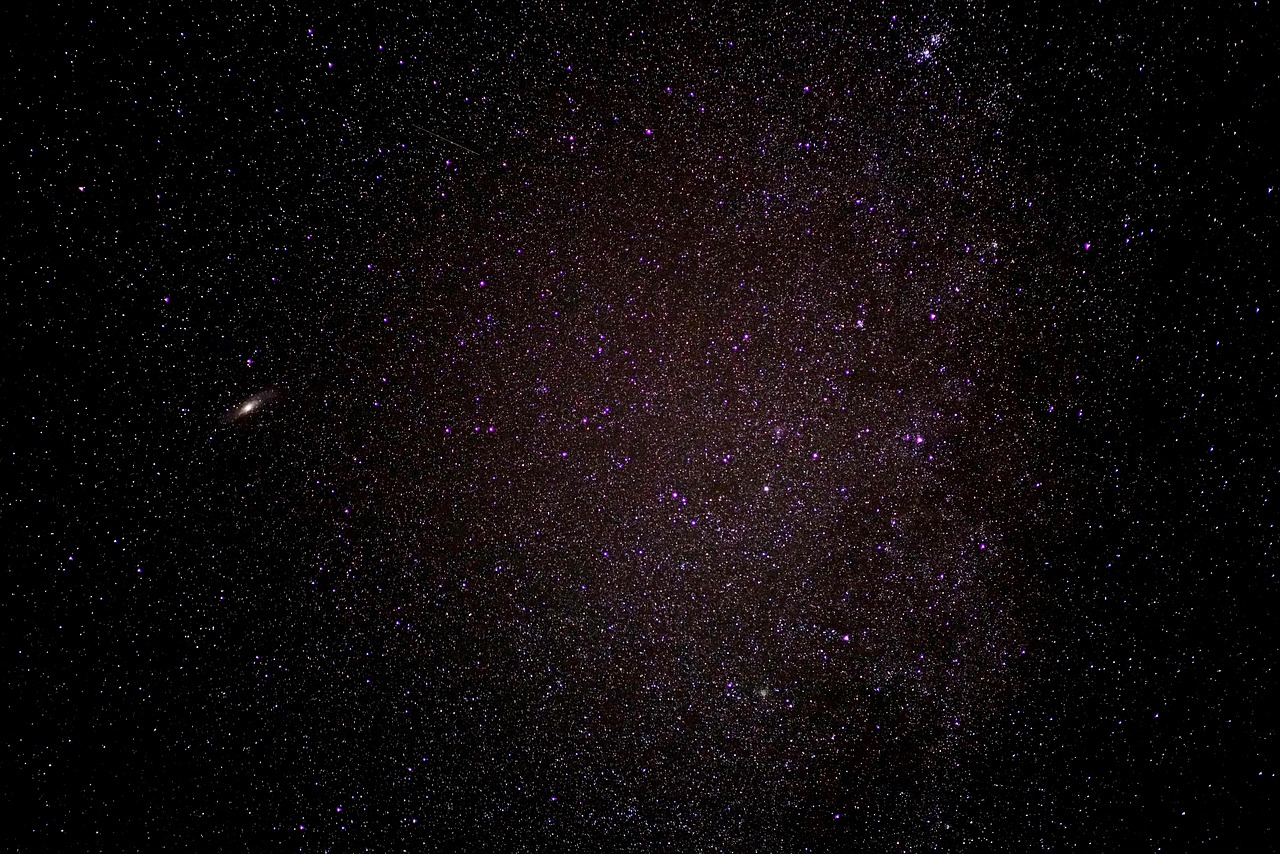 A starry night sky